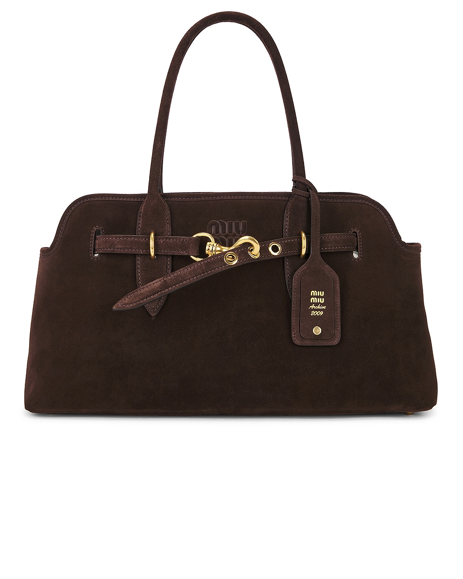 Image 1 of Miu Miu Aventure Camoscio Bag in Moro