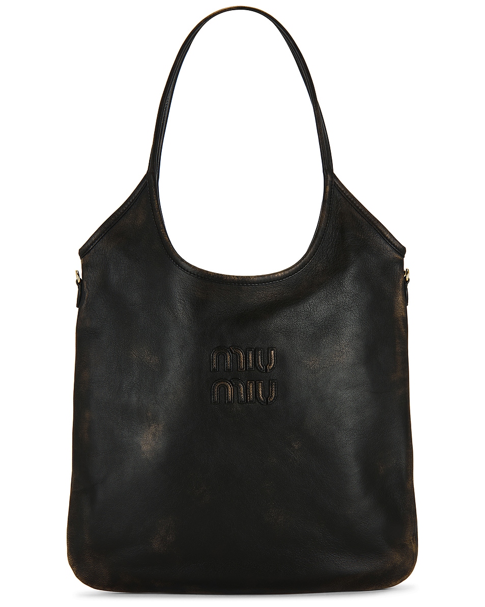 Image 1 of Miu Miu Ivy Nappa Old Bag in Caffe