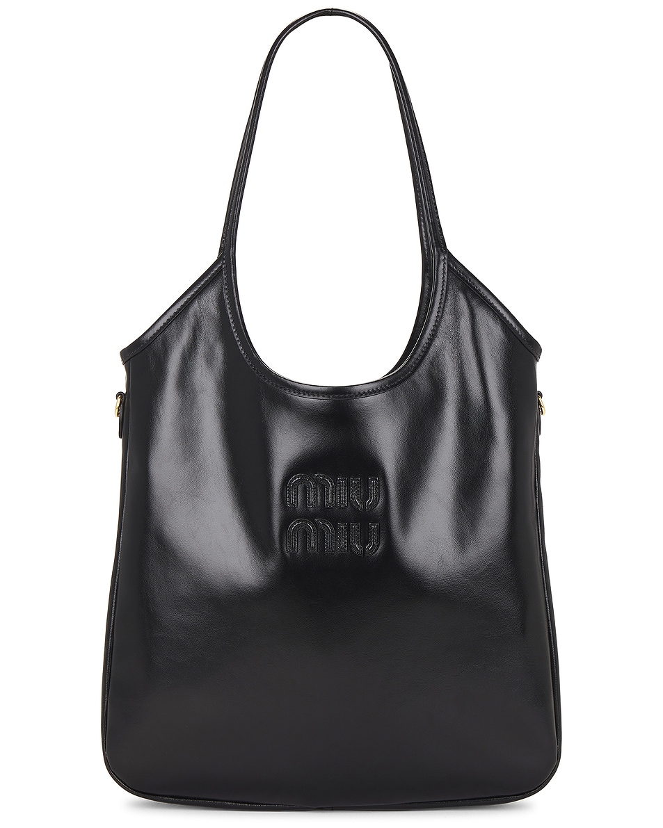 Image 1 of Miu Miu Ivy Bag in Nero