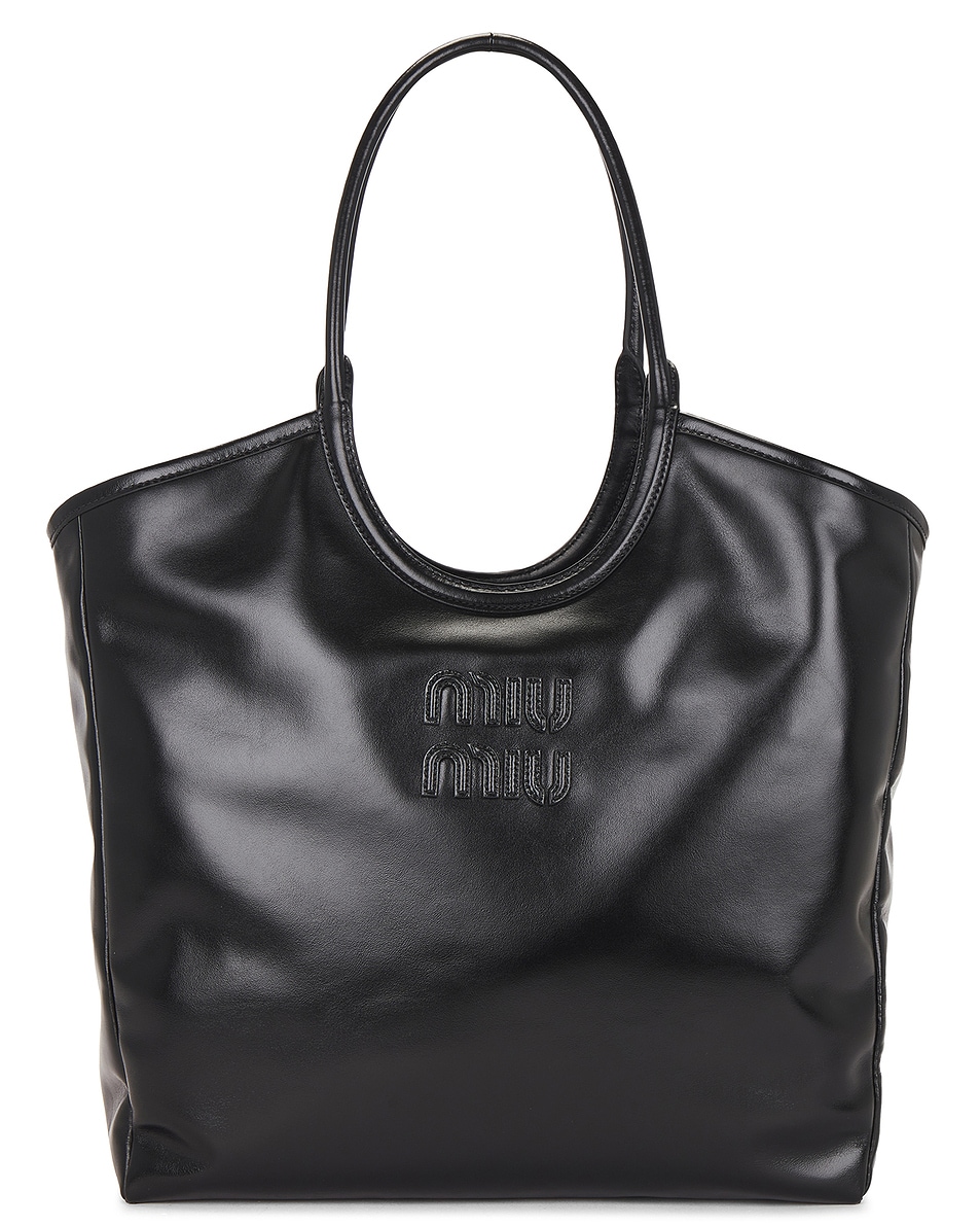 Image 1 of Miu Miu Ivy Handbag in Nero