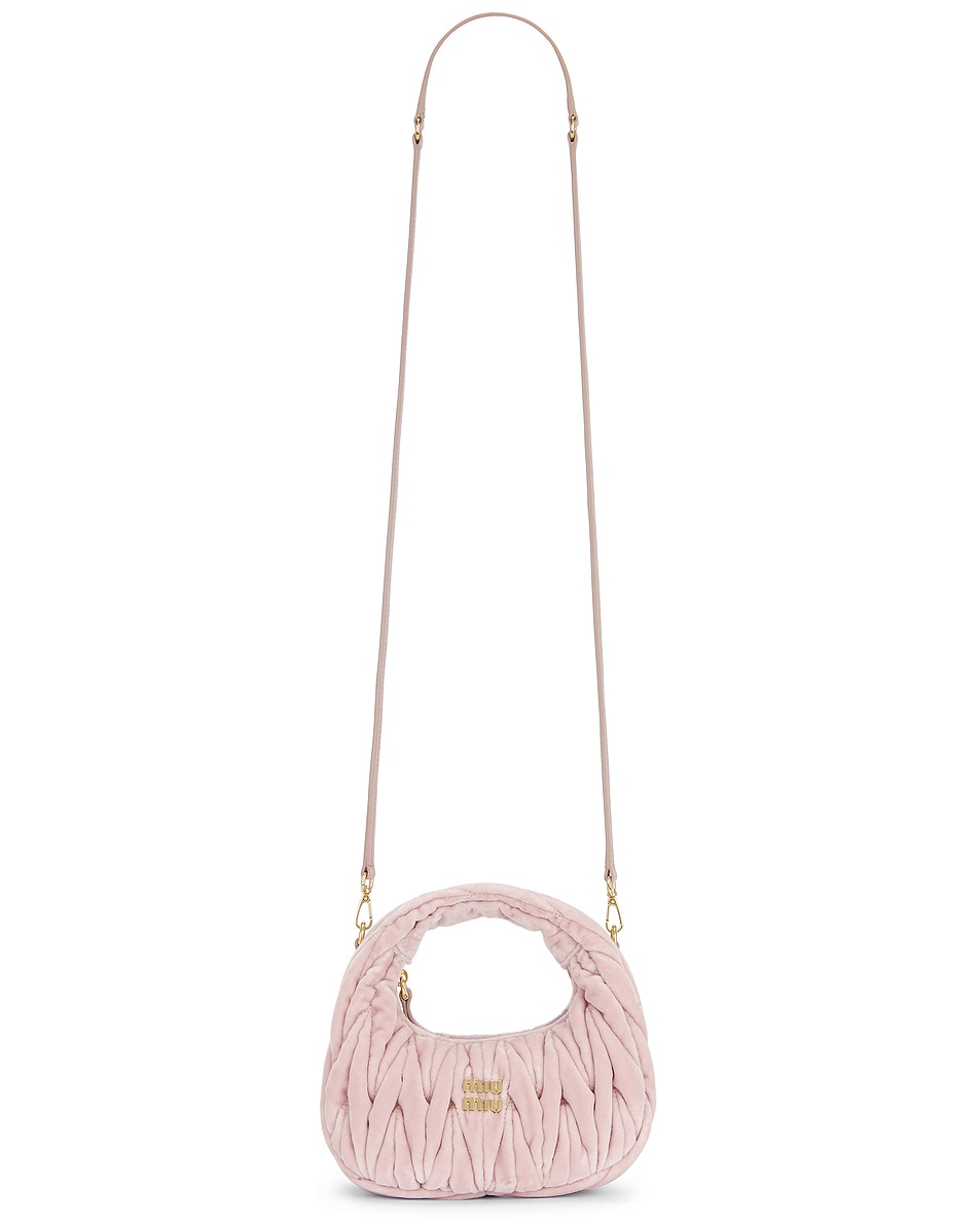 Image 1 of Miu Miu Wander Hobo Bag in Alabastro