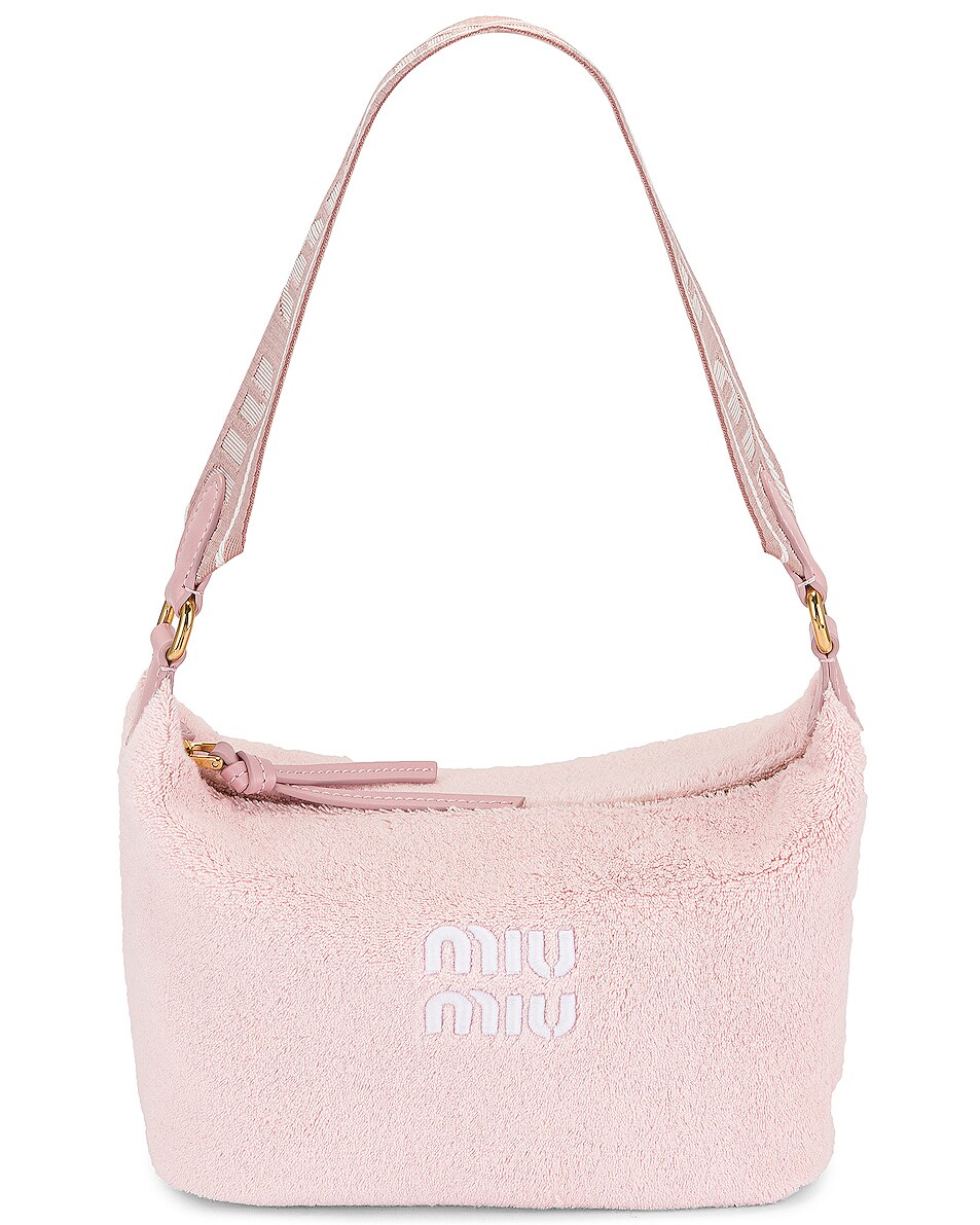 Image 1 of Miu Miu Contenitori Terrycloth Shoulder Bag in Petalo