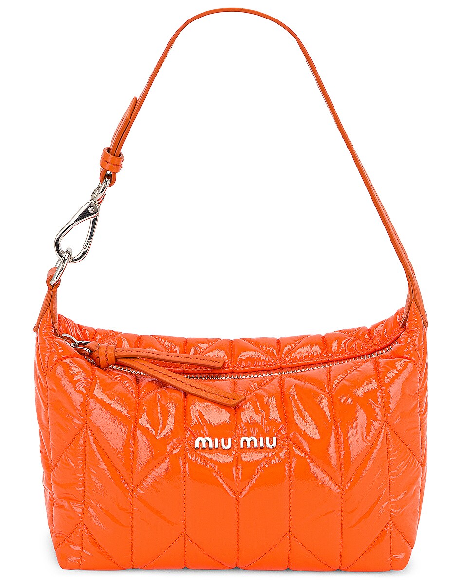 Image 1 of Miu Miu Contenitori Shoulder Bag in Arancio