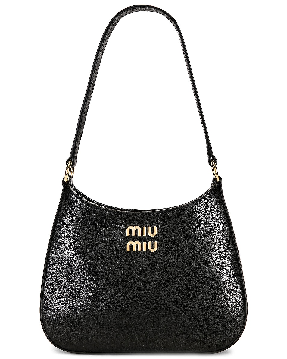 Image 1 of Miu Miu Madras Shoulder Bag in Nero