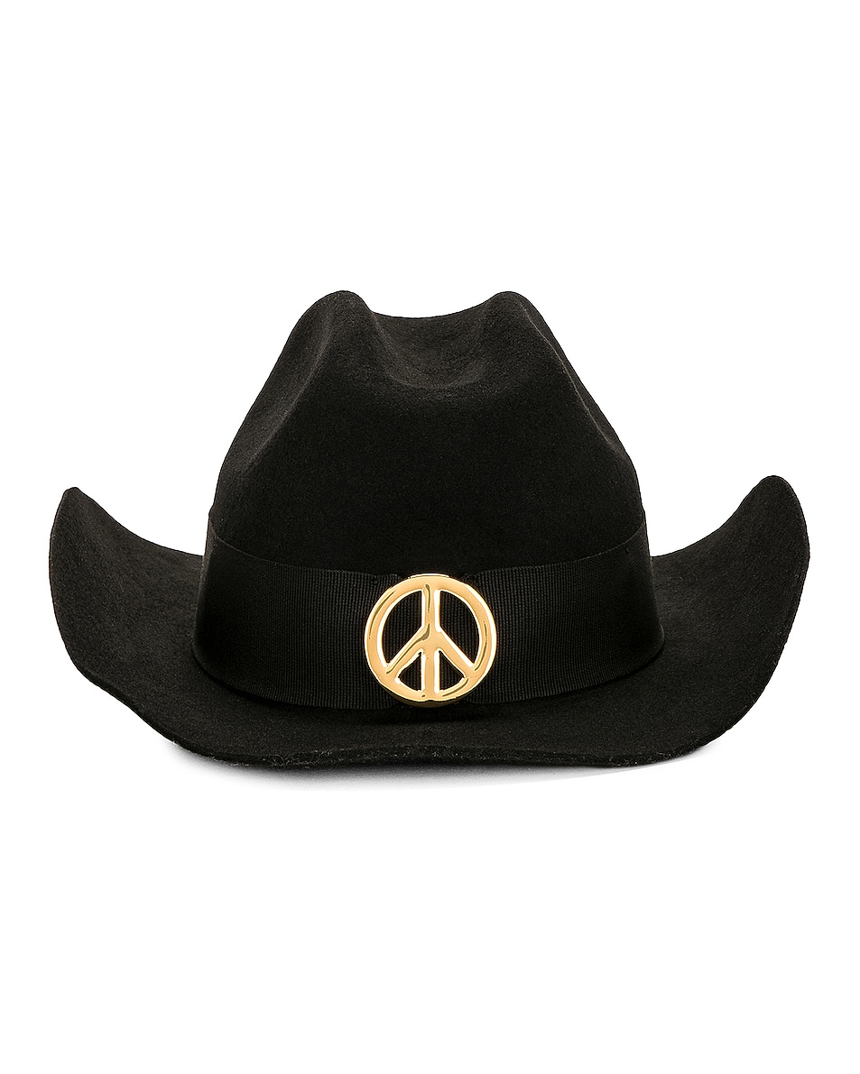 Image 1 of Moschino Jeans Cowboy Hat in Black