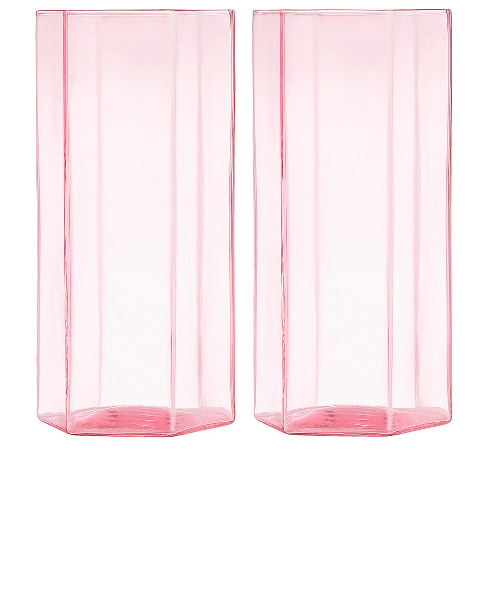 Image 1 of Maison Balzac Coucou Tall Glass Set of 2 in Pink