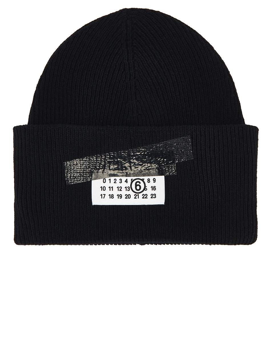 Image 1 of MM6 Maison Margiela Beanie in Black