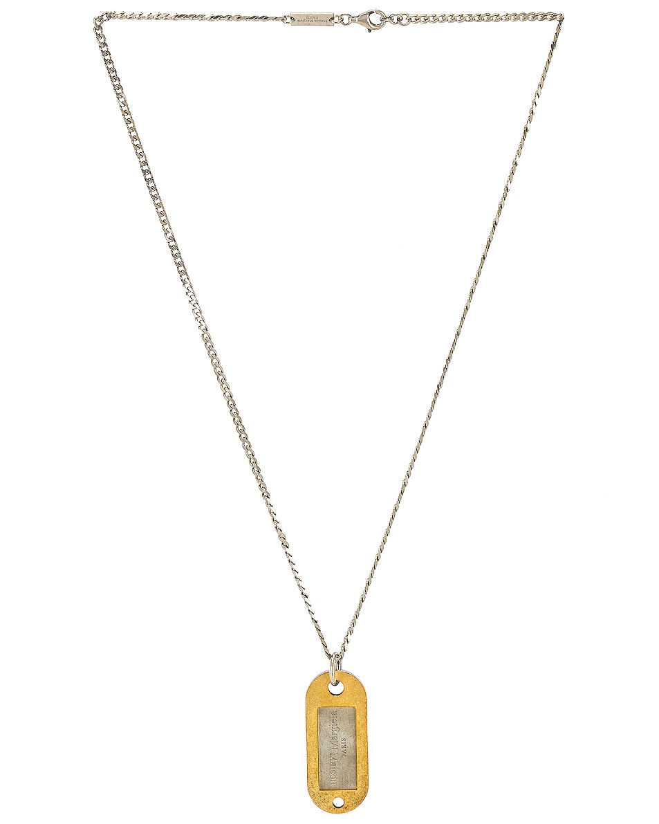 Image 1 of Maison Margiela Necklace in Yellow Gold Plated & Palladio Polished