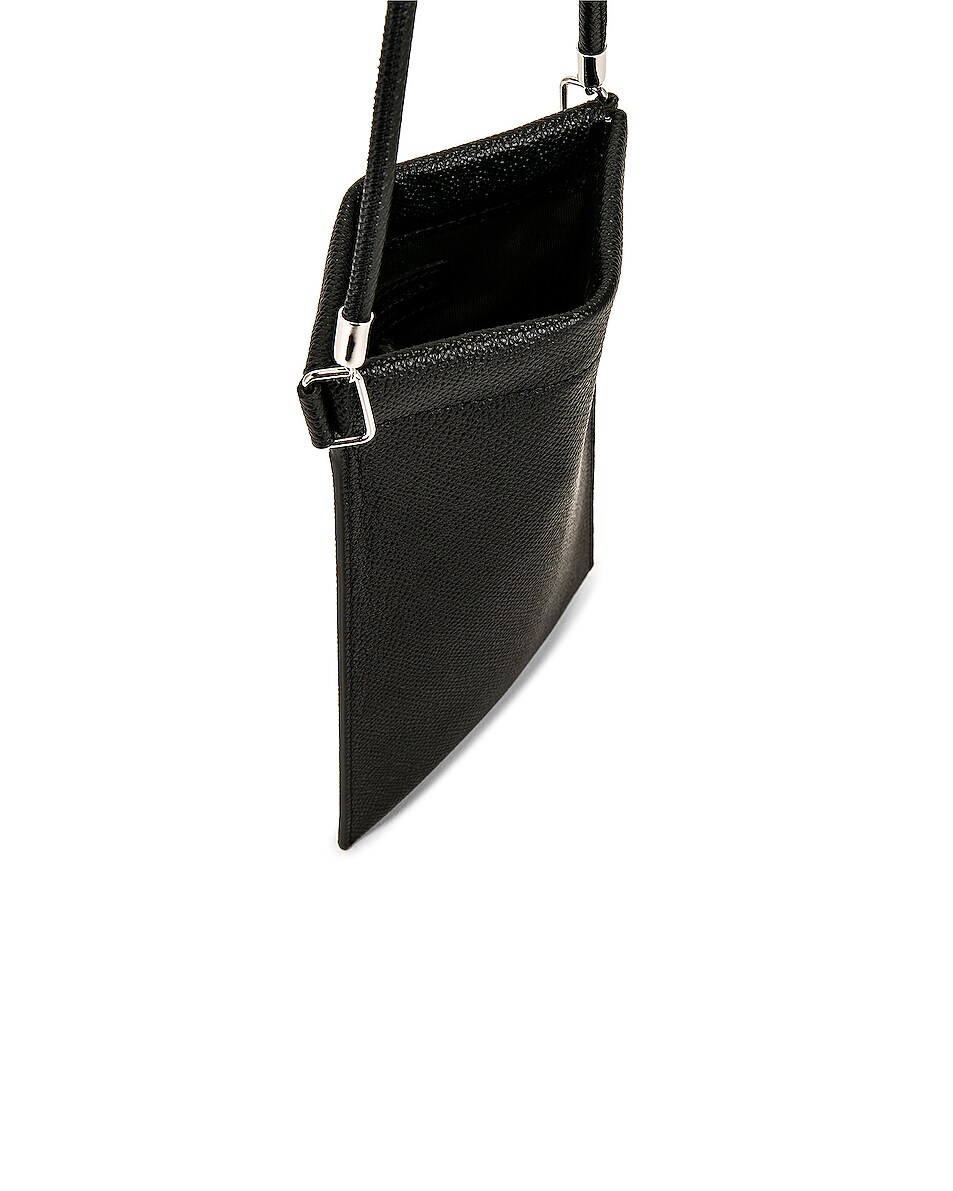 Maison Margiela Hanging Phone Pouch in Black | FWRD