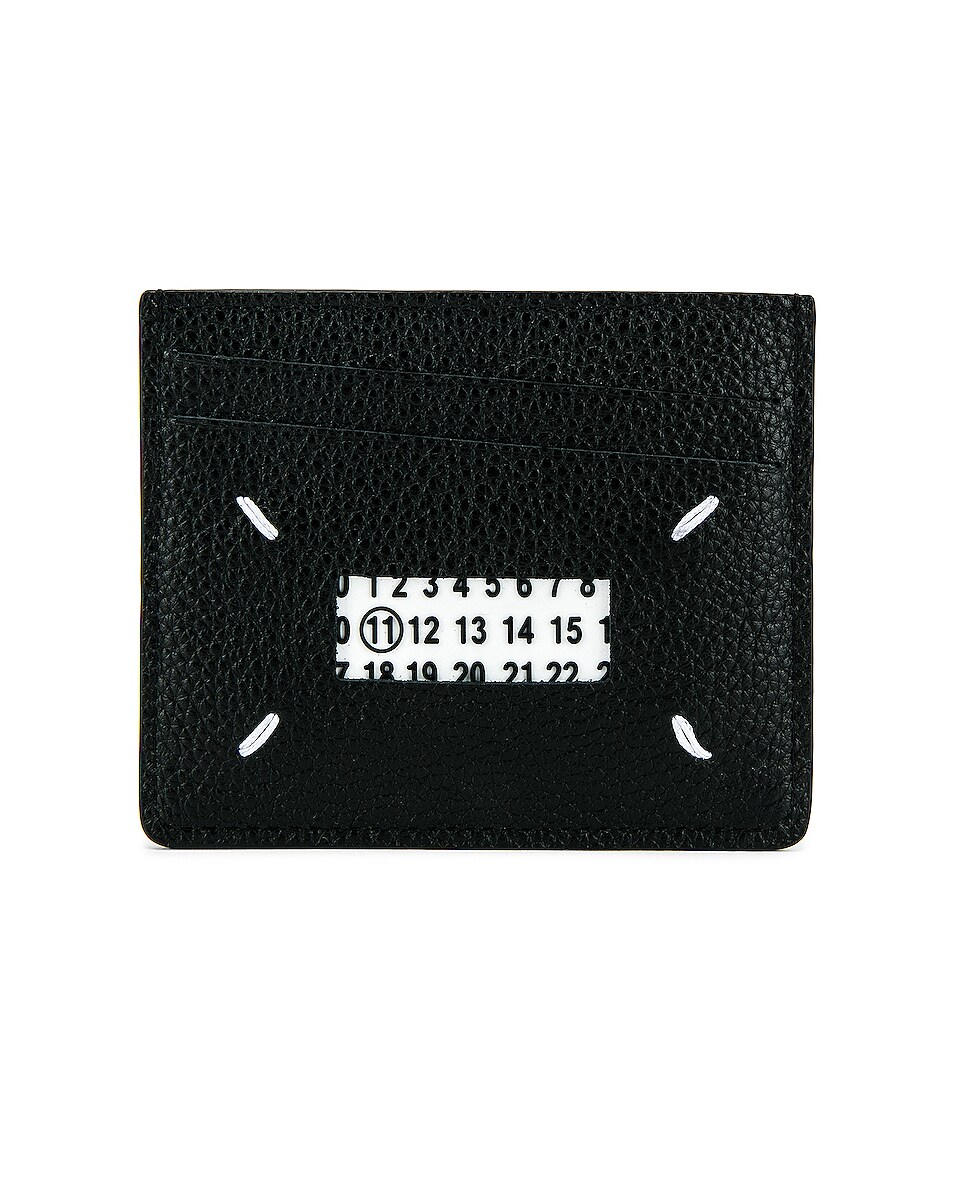 Image 1 of Maison Margiela Logo Wallet in Black & Transparent
