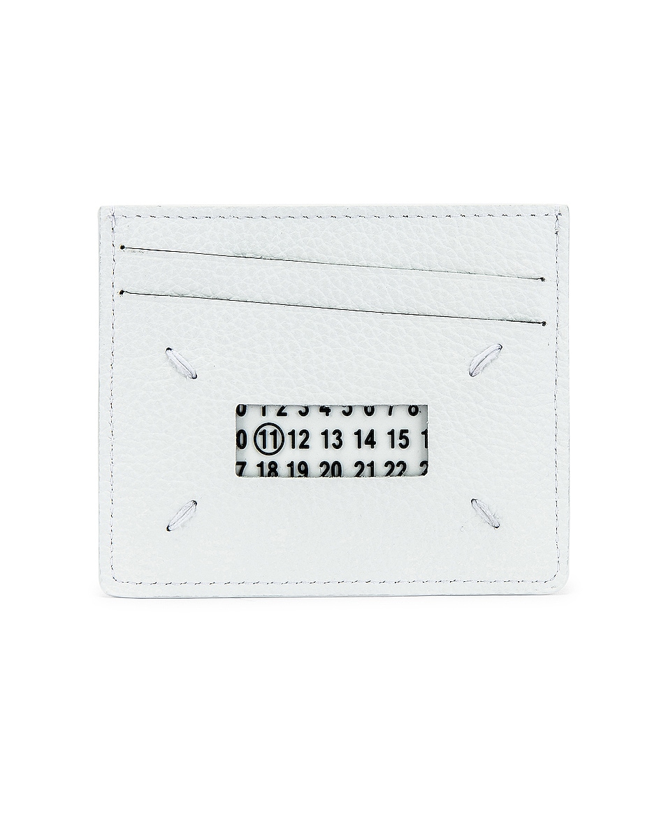 Image 1 of Maison Margiela Logo Wallet in White & Transparent