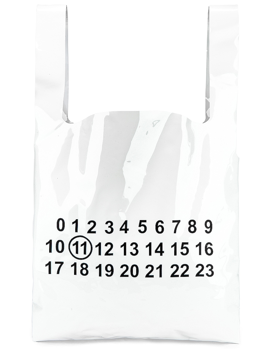 Image 1 of Maison Margiela Tote Bag in White & Black