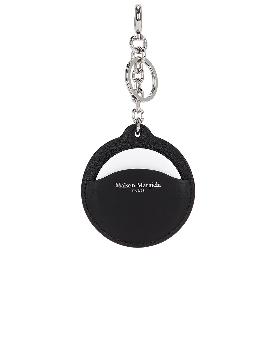 Image 1 of Maison Margiela Air Tag Key Ring in Black