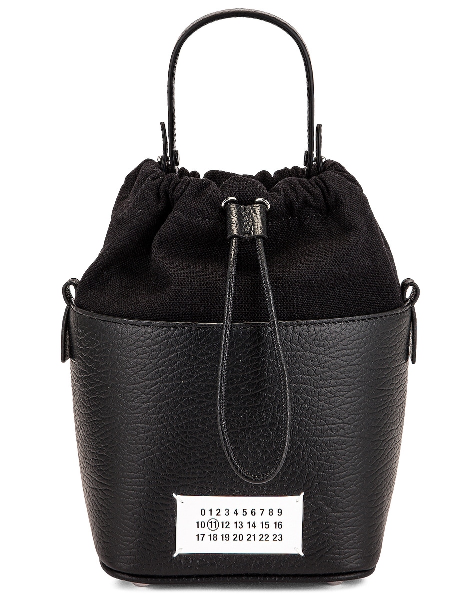 Image 1 of Maison Margiela 5AC Drawstring Bucket Bag in Black