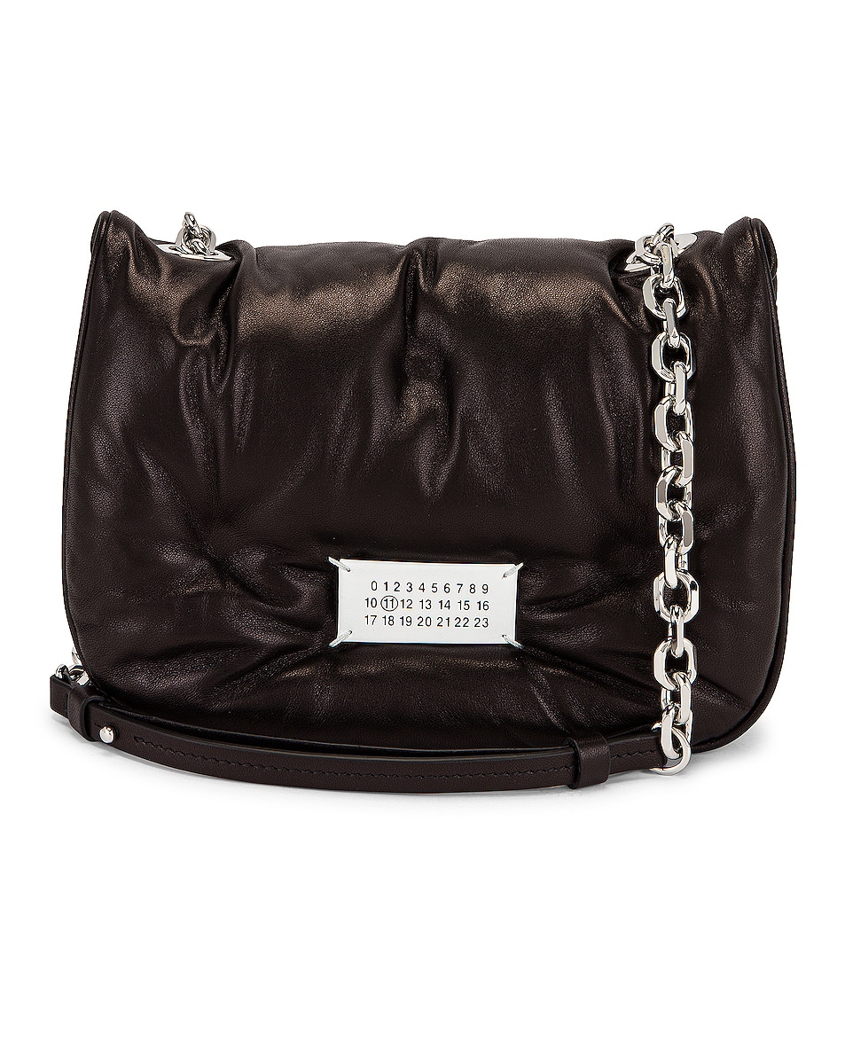 Image 1 of Maison Margiela Mini Glam Slam Flap Bag in Black