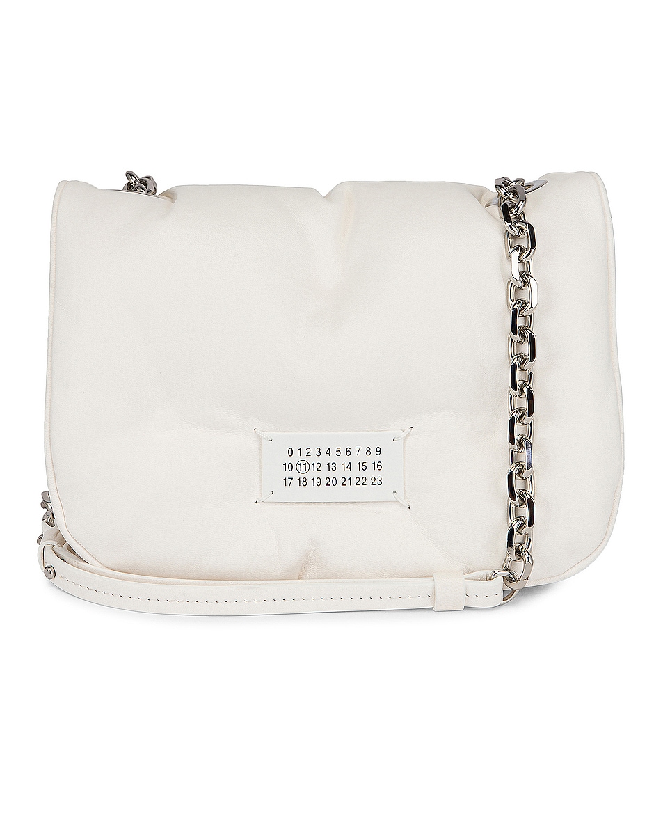 Image 1 of Maison Margiela Mini Glam Slam Flap Bag in White