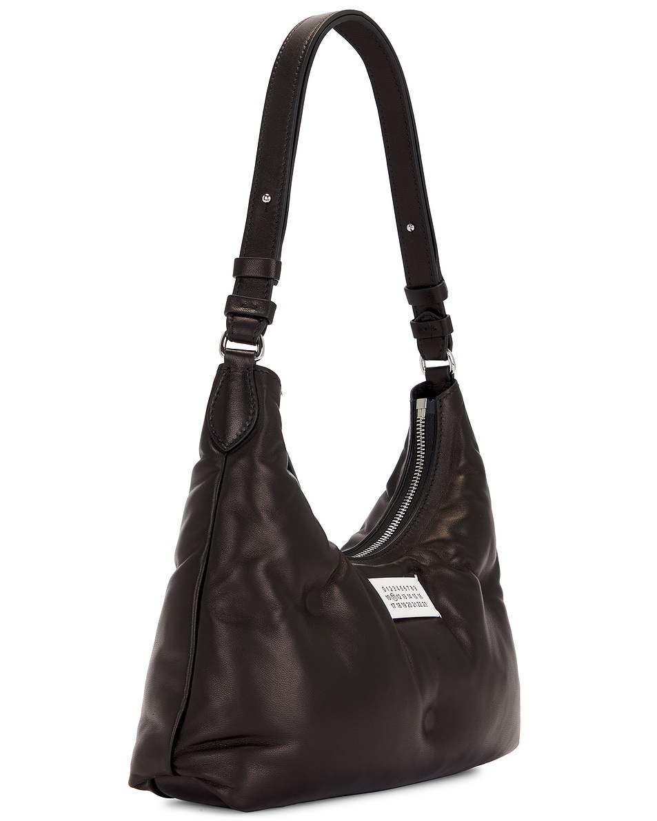 Maison Margiela Small Glam Slam Hobo Bag in Black | FWRD