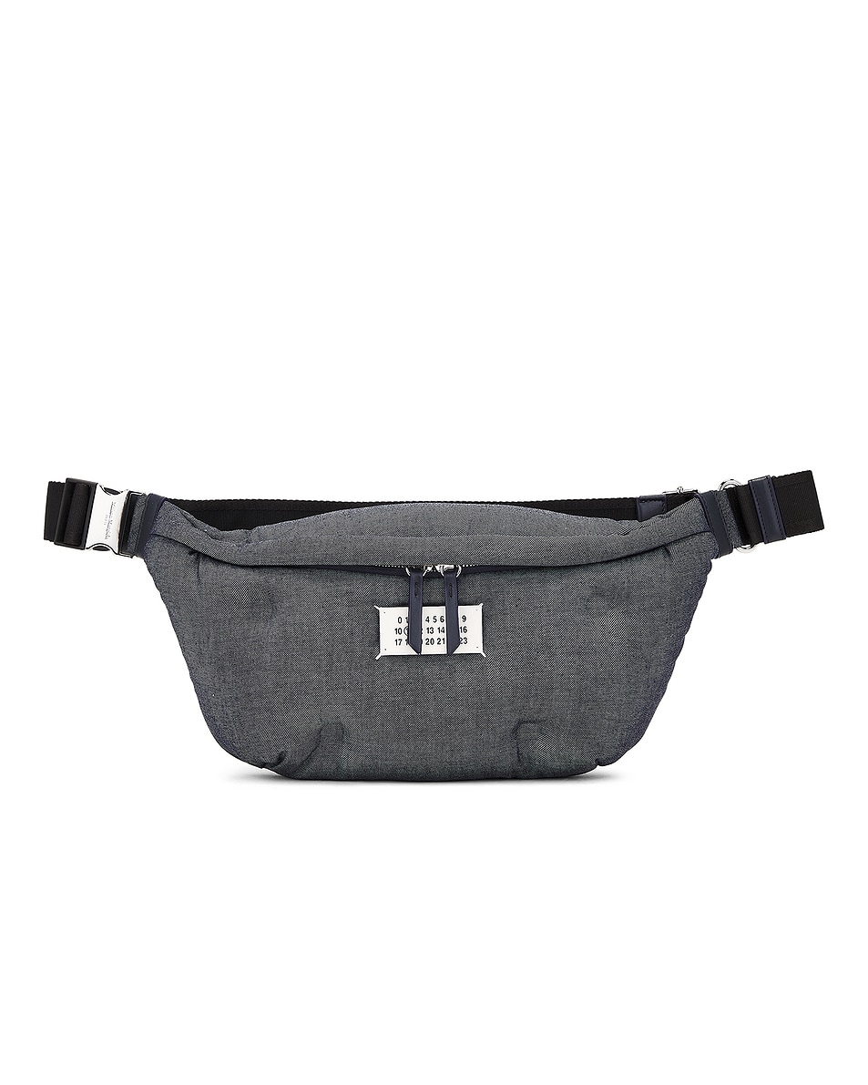 Image 1 of Maison Margiela Glam Slam Belt Bag in Blue, Navy, & Black