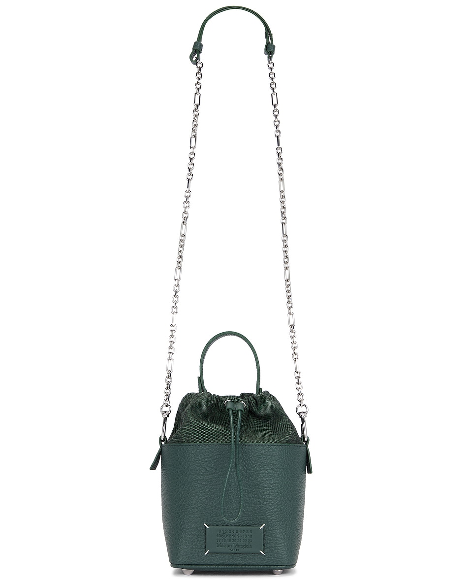 Image 1 of Maison Margiela Small 5ac Bucket Bag in Bottle Green