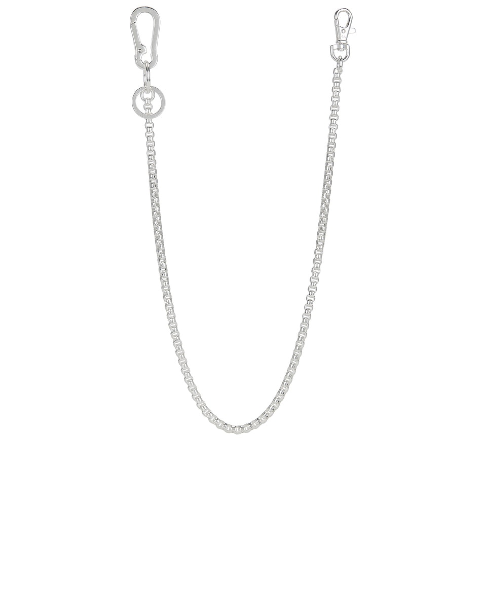Image 1 of Martine Ali Binx Boxer Wallet Chain in Heirloom Silver
