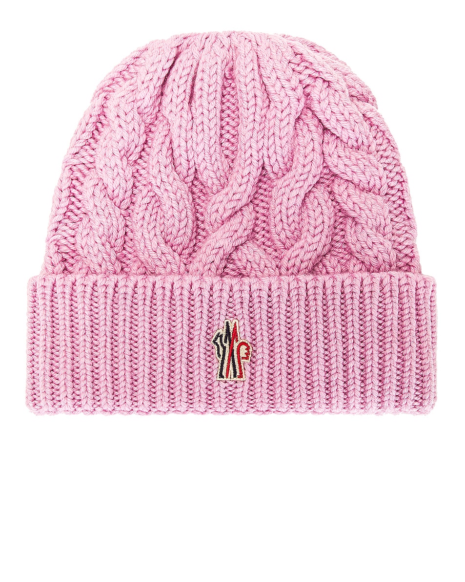 Image 1 of Moncler Grenoble Knit Beanie in Pink