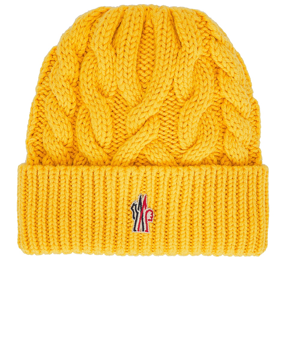 Image 1 of Moncler Grenoble Beanie in Yellow