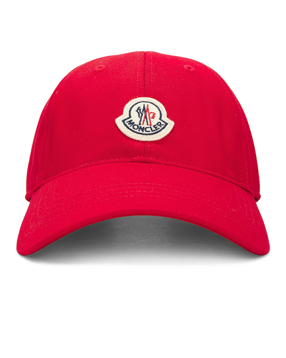 Image 1 of Moncler Baseball Cap in Red