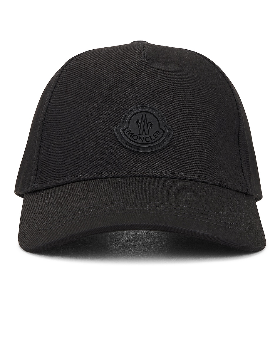 Image 1 of Moncler Baseball Cap in Black