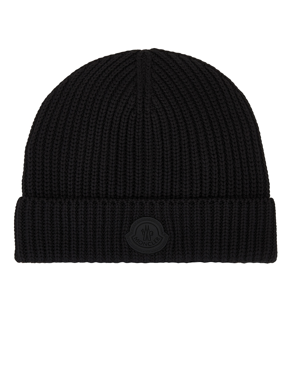 Image 1 of Moncler Beanie in Black