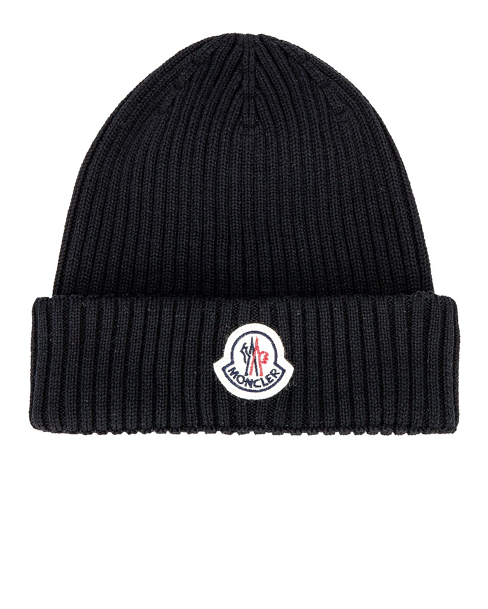 Image 1 of Moncler Beanie in Black