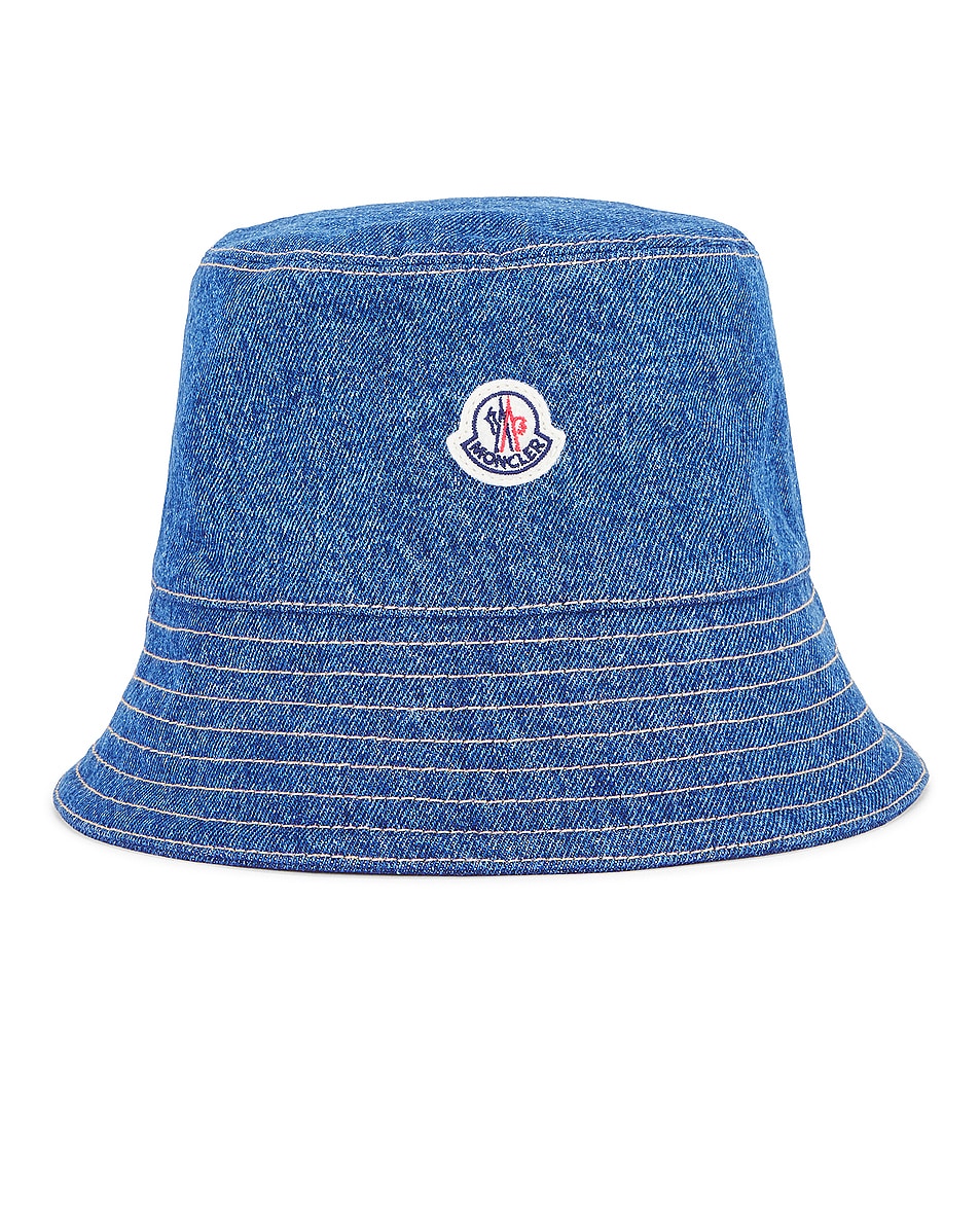 Image 1 of Moncler Bucket Hat in Blue