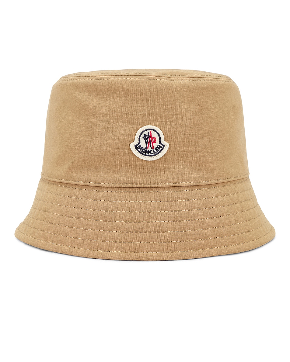 Image 1 of Moncler Bucket Hat in Warm Beige