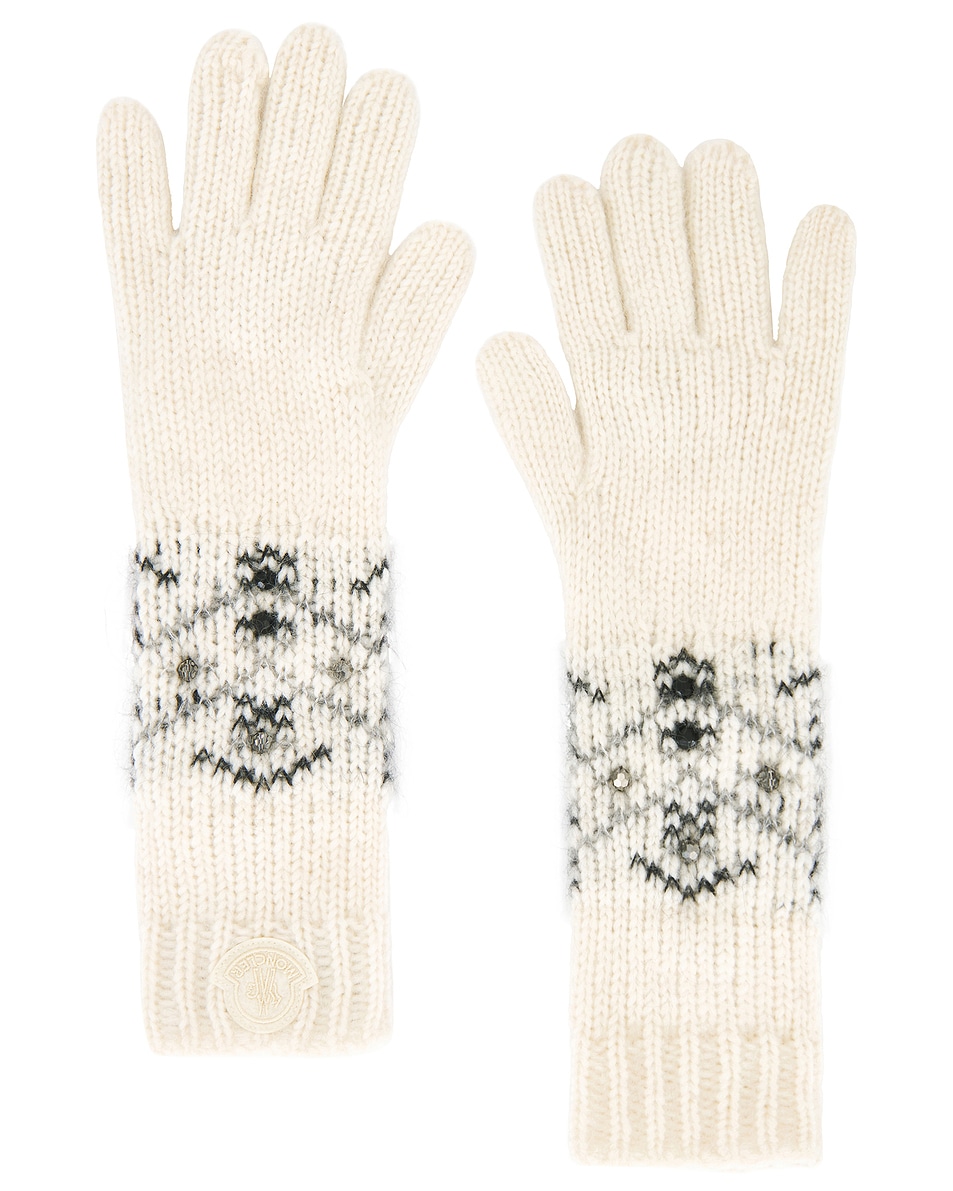 Image 1 of Moncler Gloves in Natural