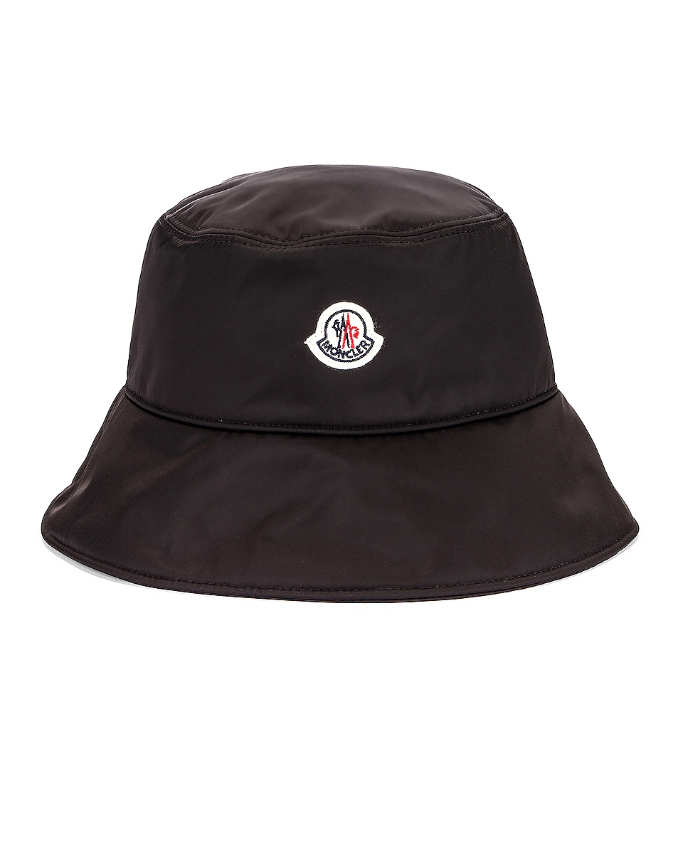 Moncler Berretto Bucket Hat in Black | FWRD