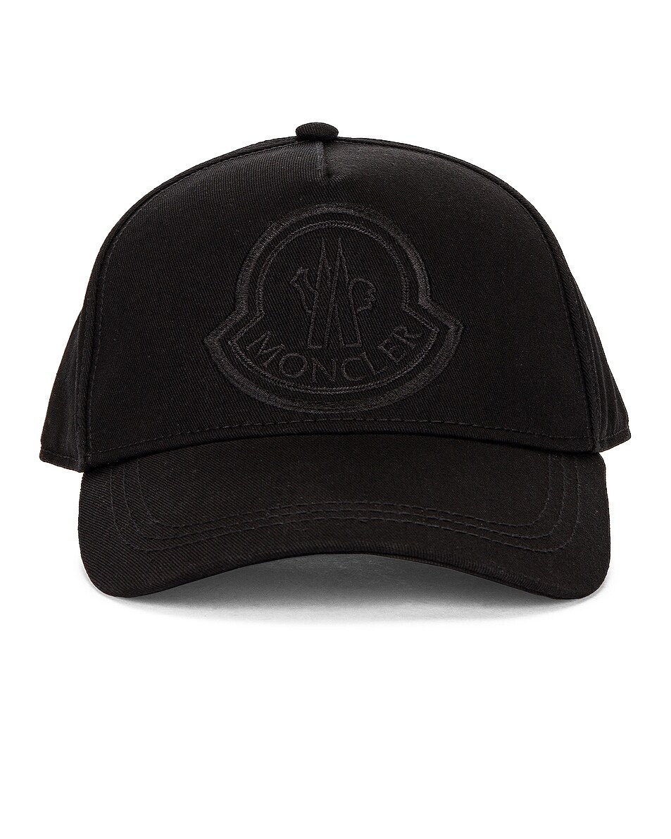 Image 1 of Moncler Baseball Hat in Black