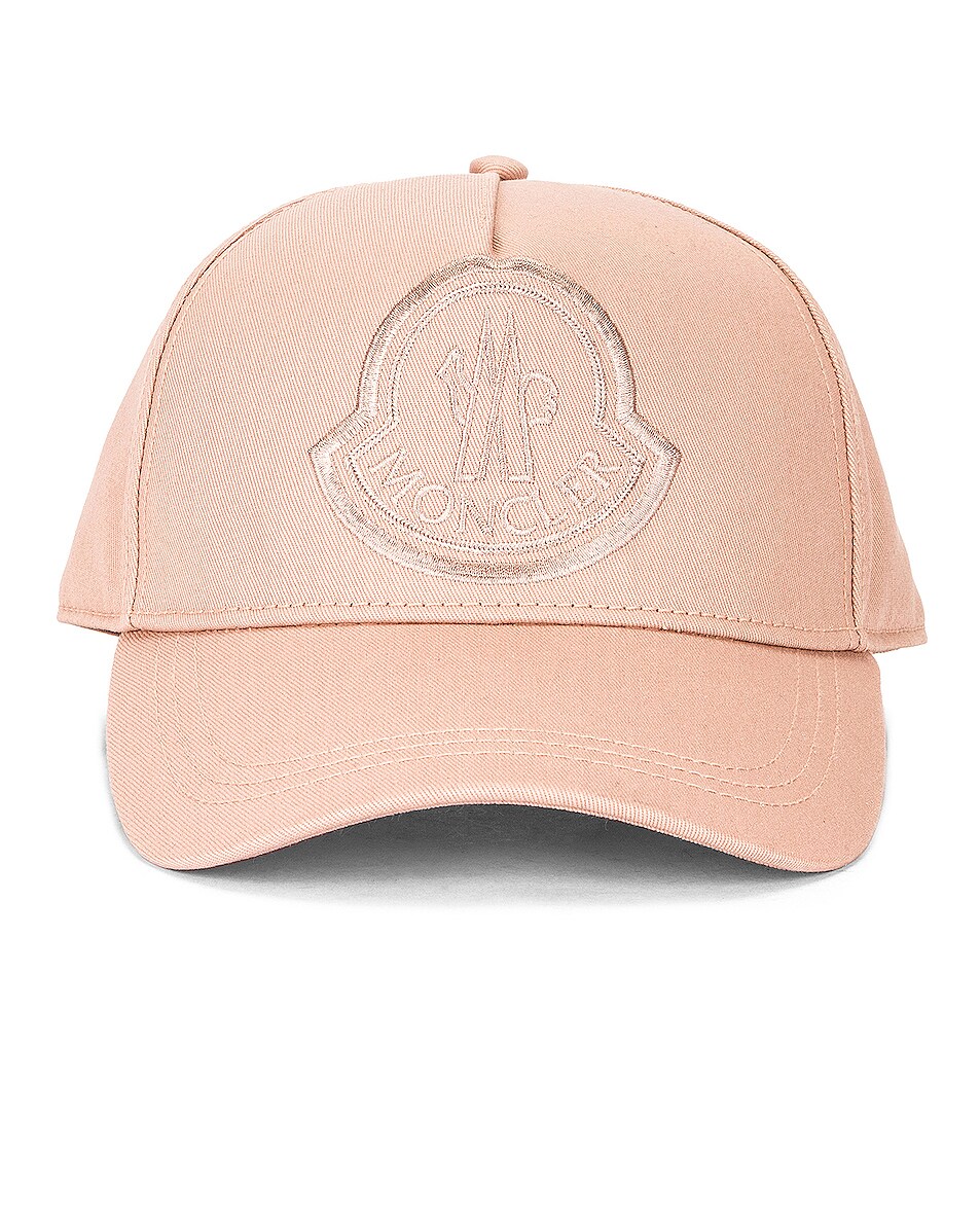 Image 1 of Moncler Baseball Hat in Blush