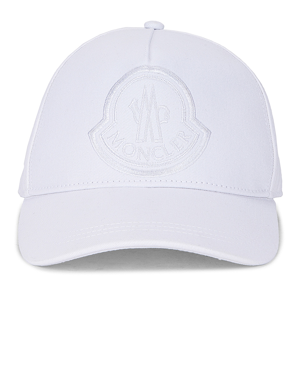 Image 1 of Moncler Baseball Hat in White