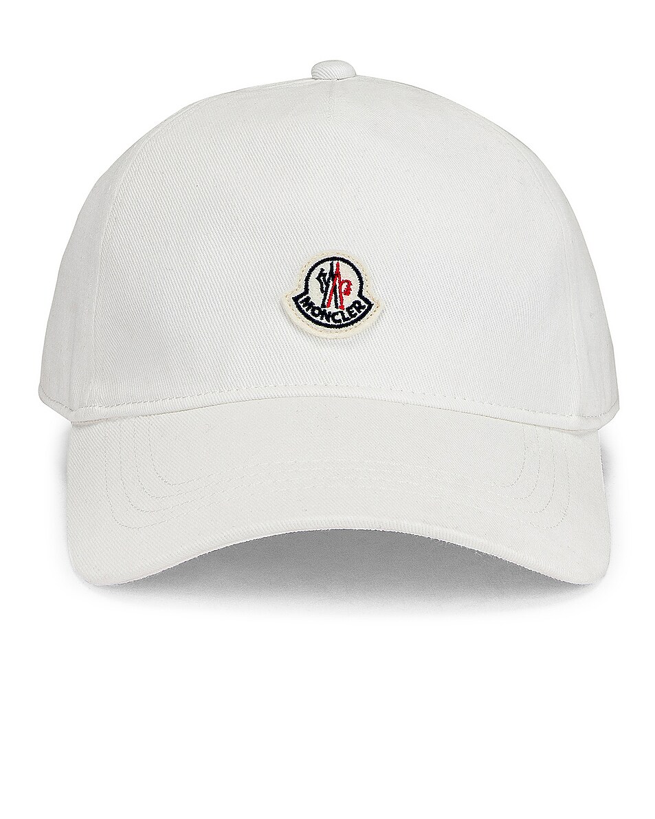 Image 1 of Moncler Baseball Cap in White