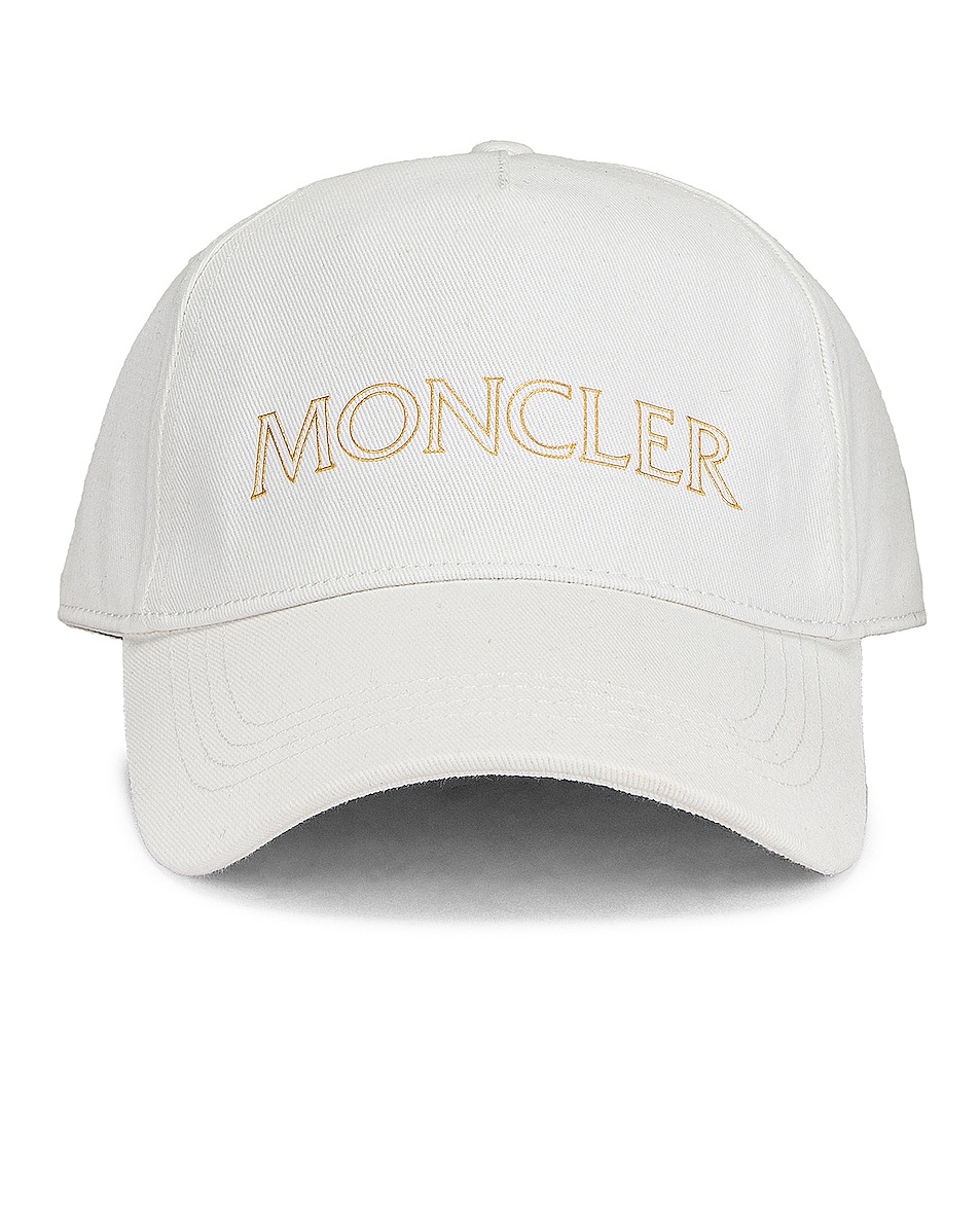 Image 1 of Moncler Baseball Cap in White