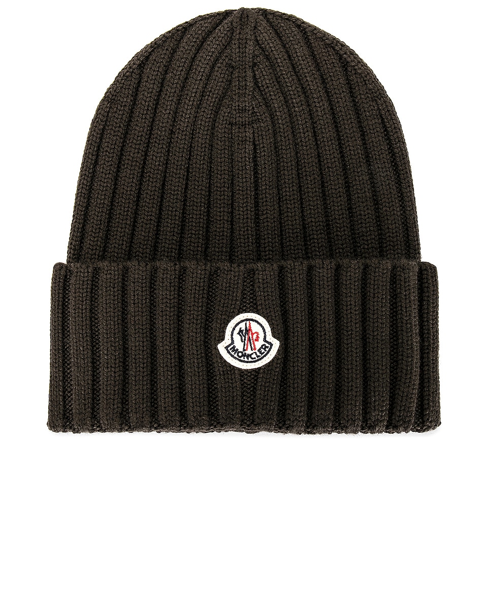 Image 1 of Moncler Beanie in Military Green