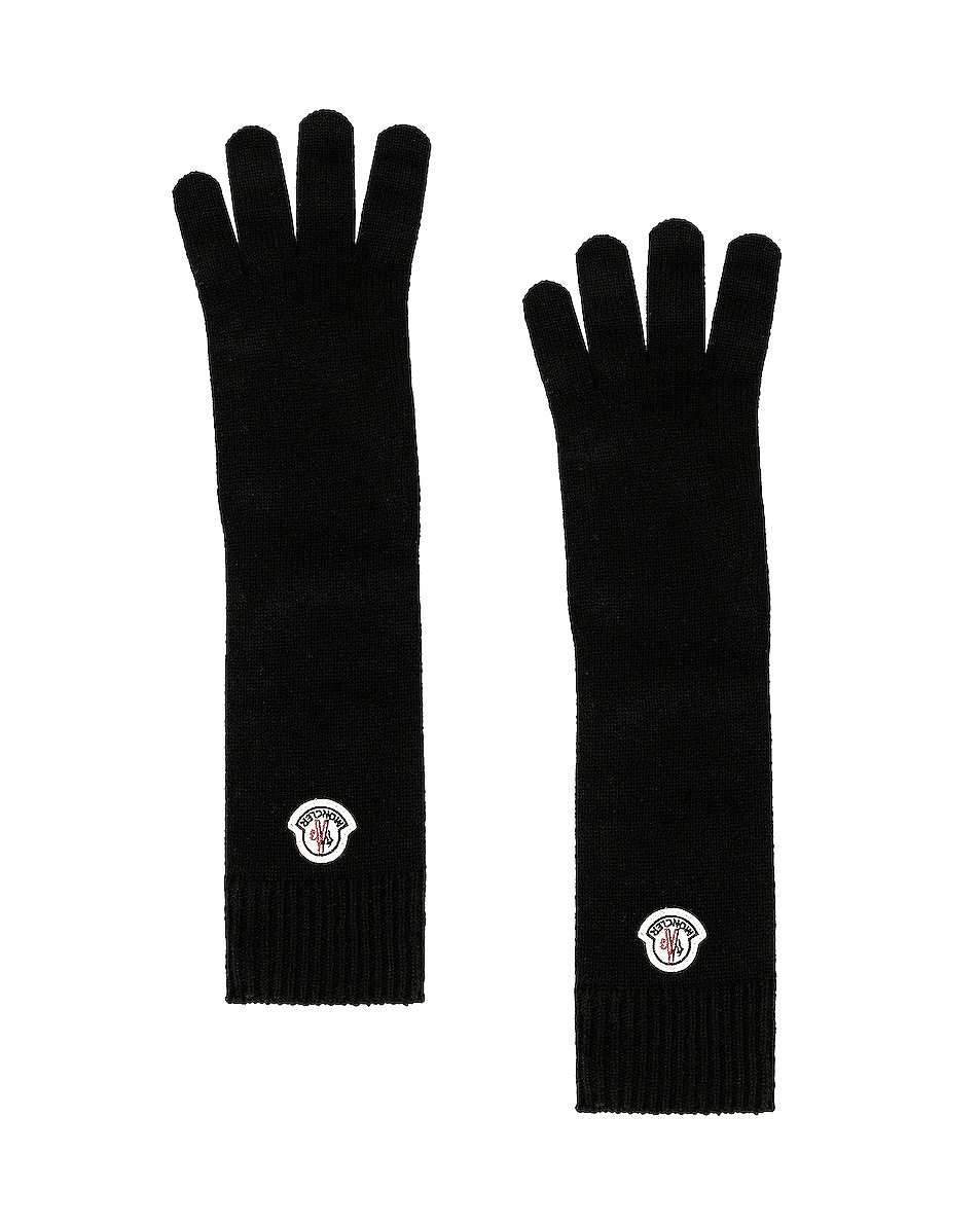Image 1 of Moncler Wool Gloves in Black