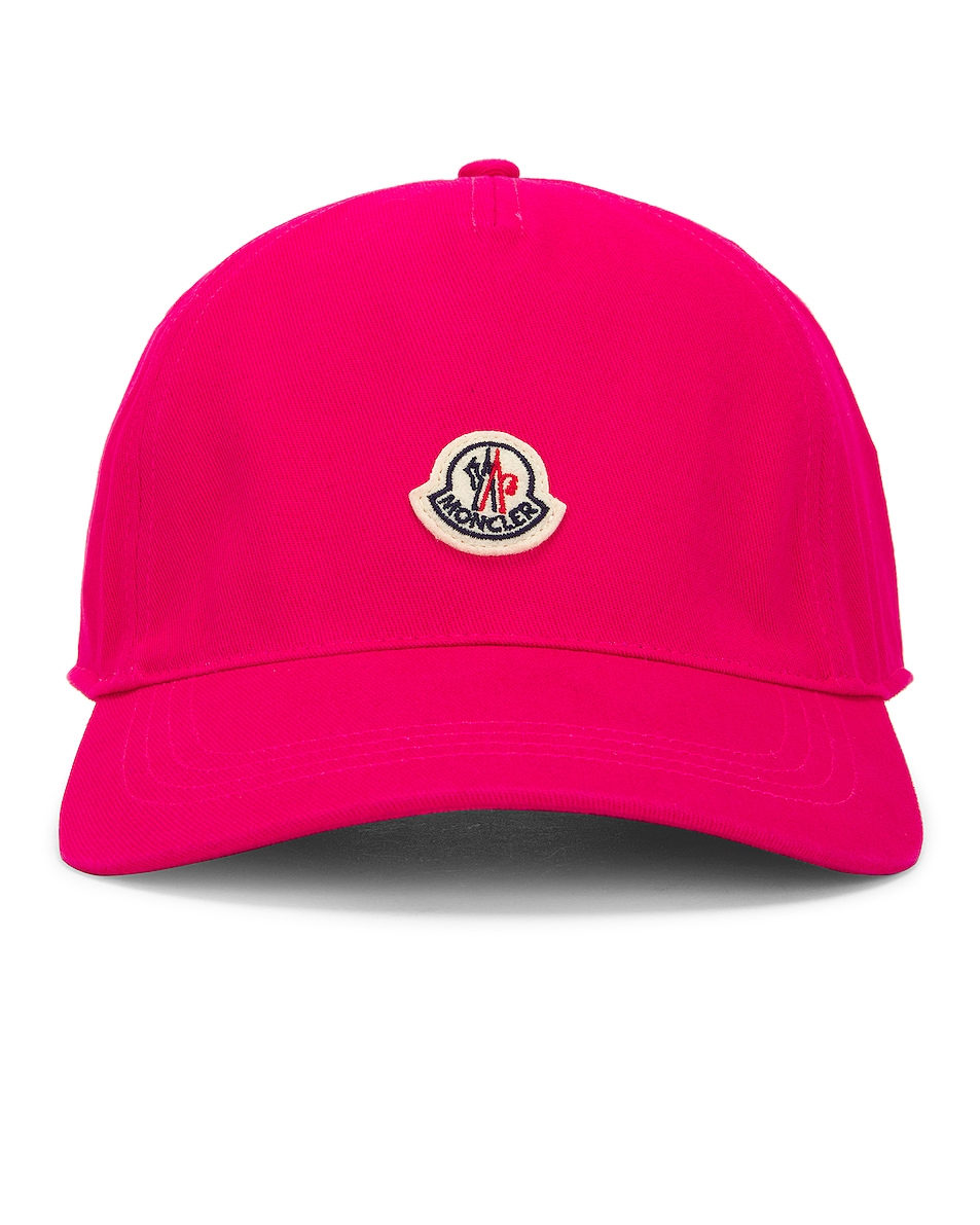 Image 1 of Moncler Baseball Cap in Pink