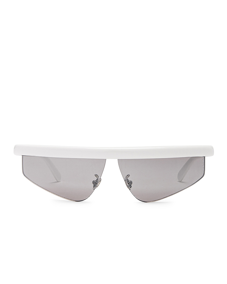 Image 1 of Moncler Acetate Sunglasses in White