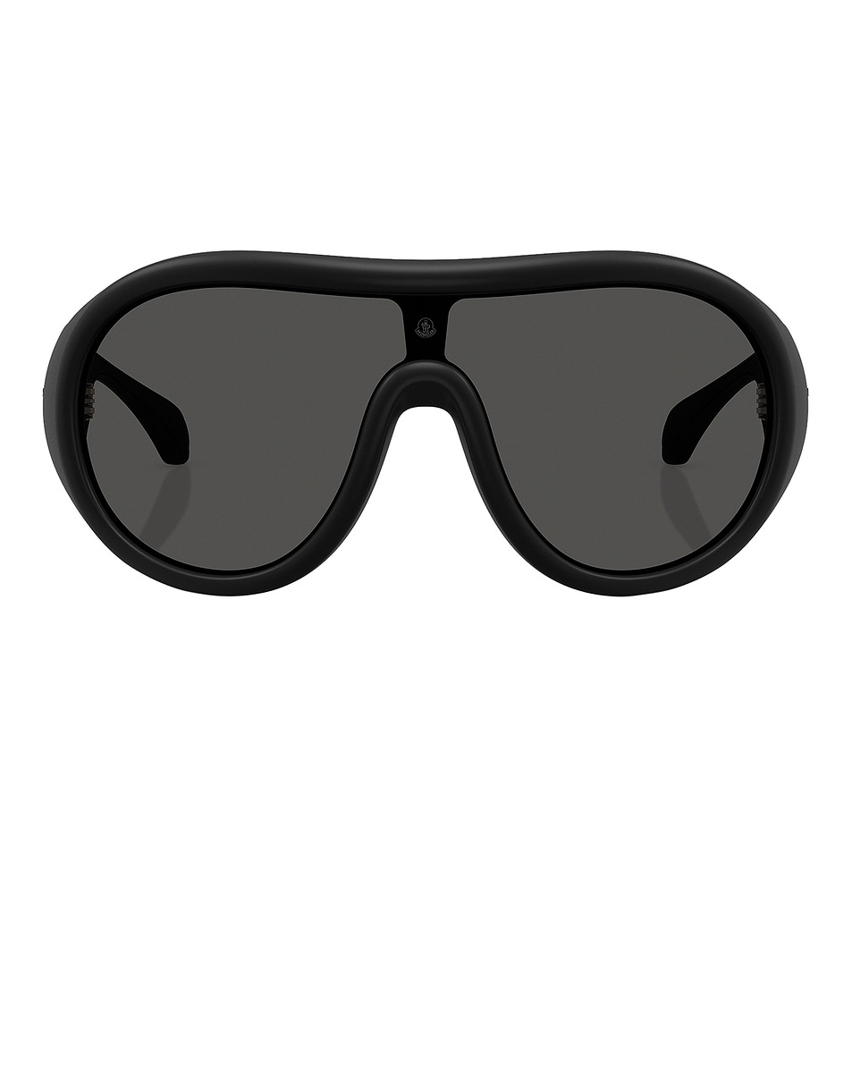 Image 1 of Moncler Cloche Sunglasses in Matte Black