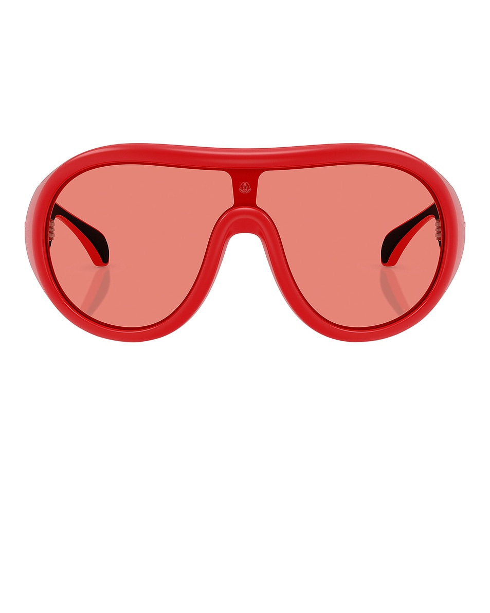 Image 1 of Moncler Cloche Sunglasses in Red