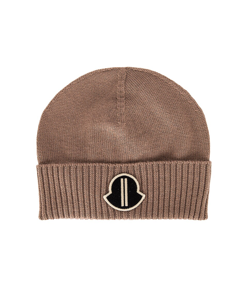 Image 1 of Moncler + Rick Owens Knit Cap in Dust