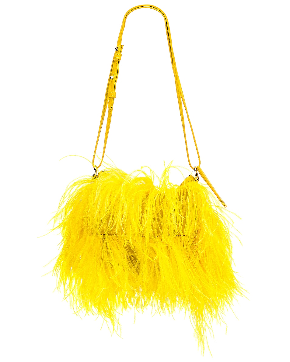 Image 1 of Marques ' Almeida Feather Bag in Yellow