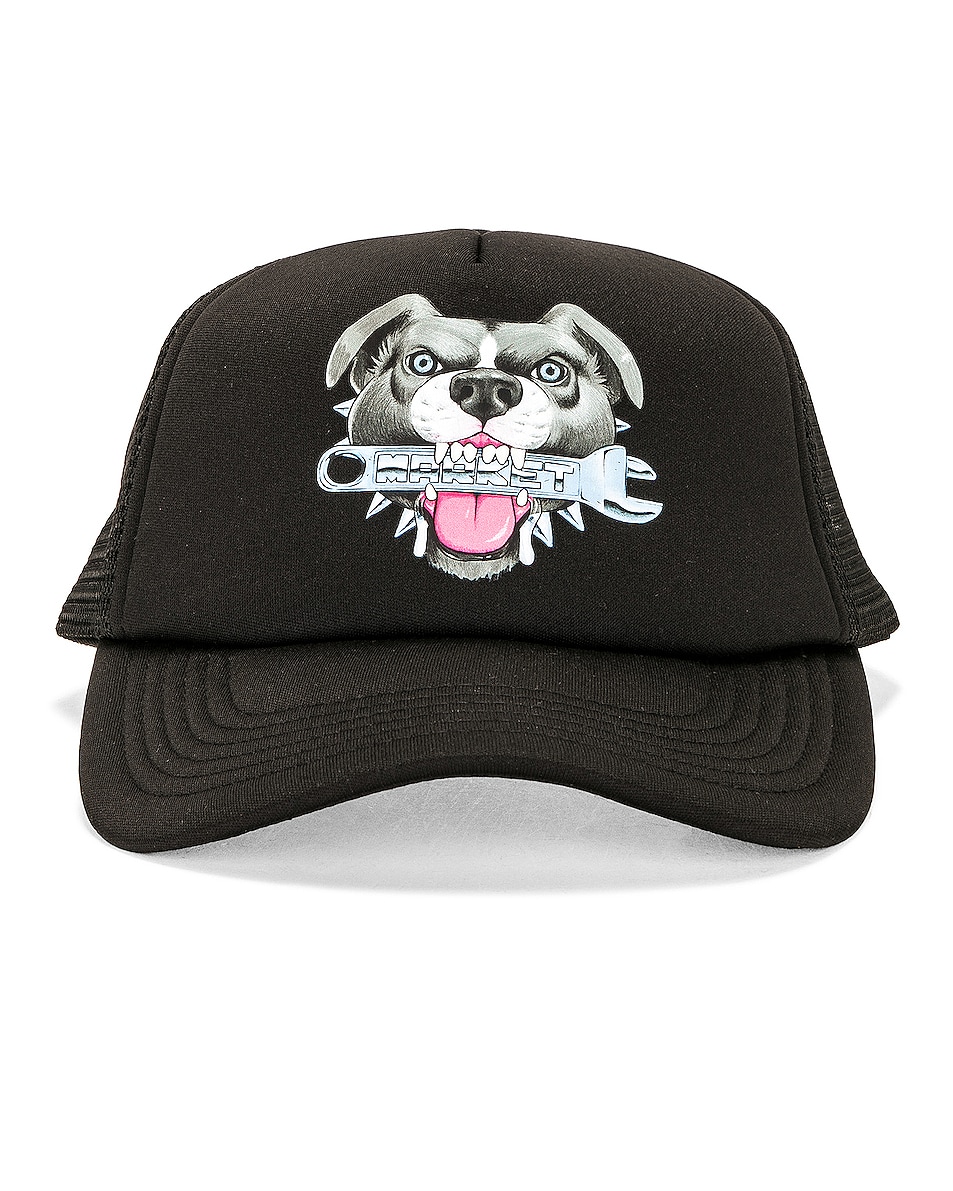 Image 1 of Market Junkyard Dog Trucker Hat in Black