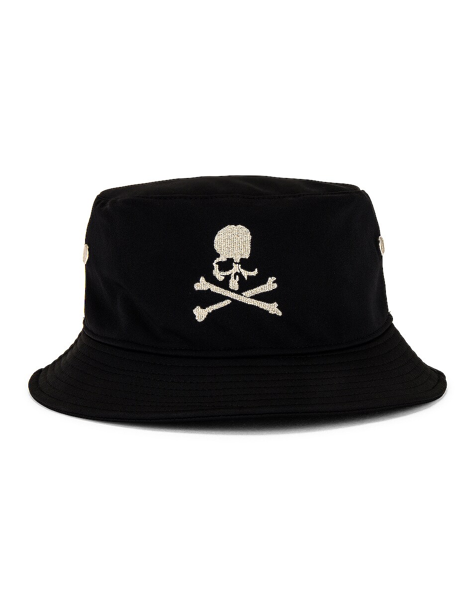 Image 1 of Mastermind World Embroidered Bucket Cap in Black
