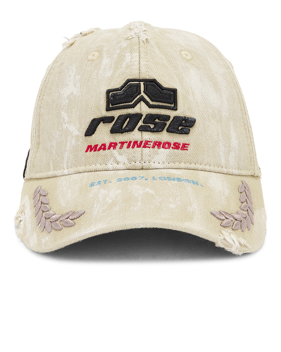 Image 1 of Martine Rose Rolled Back Cap in Beige